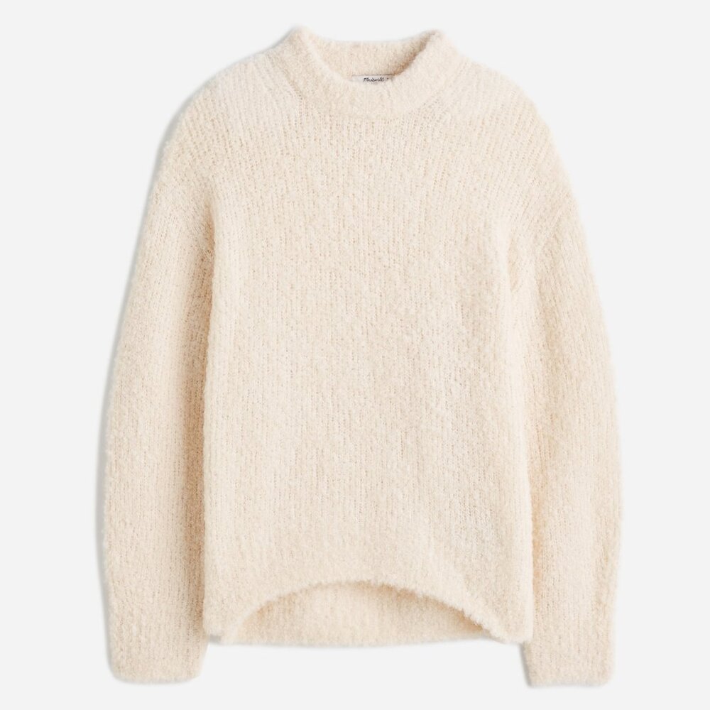 Madewell Wool-Alpaca Blend Bouclé-Knit Oversized Sweater